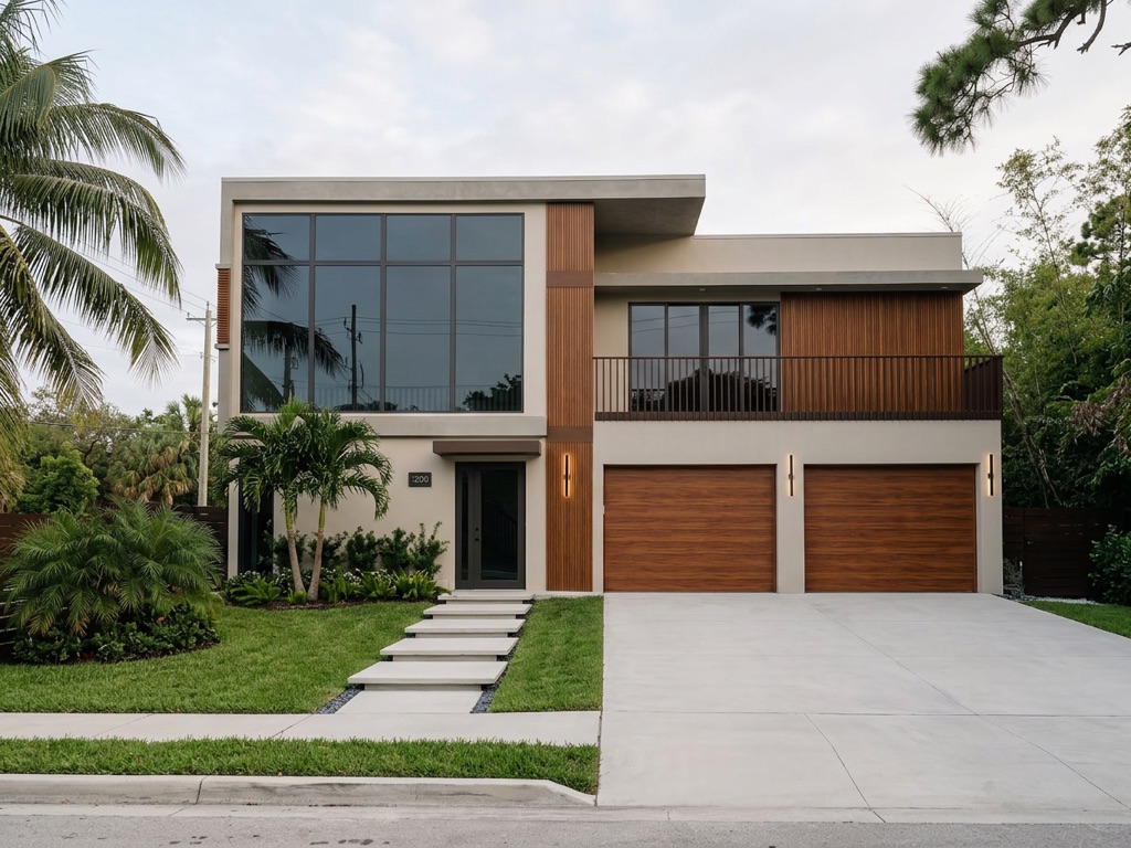 Completed modern residential project